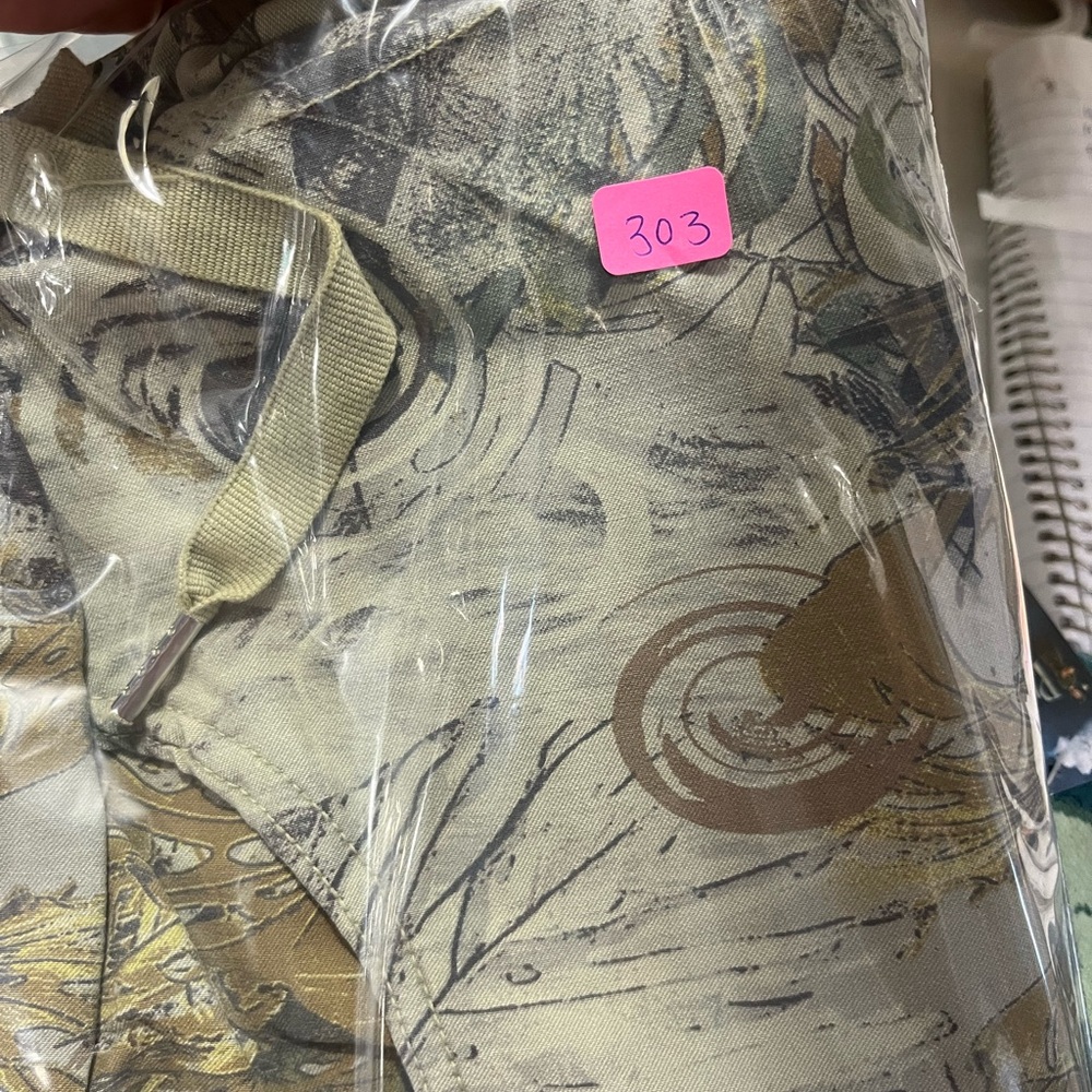 TROPICAL PRINT STRETCH PANTS WITH WAIST TIE - Picture 15 of 15